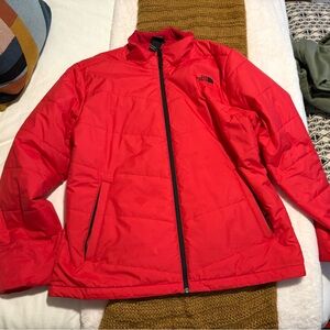 Red Men’s Northface Puffer Coat XL
